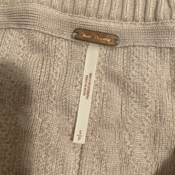 Free People Mimi Cardi Pink Small - Picture 6 of 6